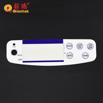 China Durable Life Size Polycarbonate Overlay Keypad Keypad Customized Membrane Switch for sale