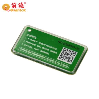 China 20 Years Crystal Epoxy Custom Qr Code Key Chain Free Sample Factory Eco - Friendly for sale