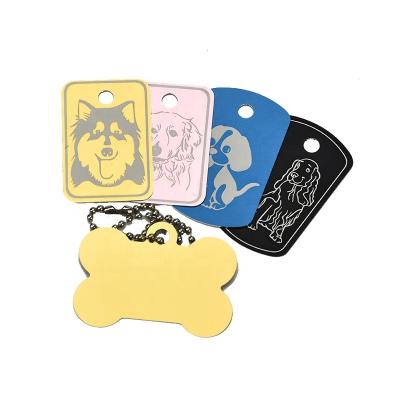 China Europe Newest Custom Printing Aluminum Metal Dog Tag Nameplate Signs for sale