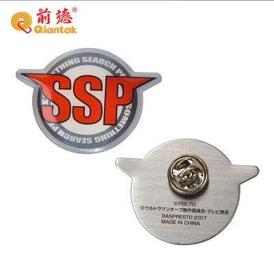 China 3D 20 Years Factory Free Sample New Design Badge Custom Lapel Pins With Logo for sale