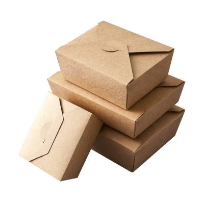 China Best Selling Disposable Customized Eco Friendly Packaging Salad Package Box Paper Food Take Out Boxes for sale