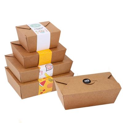 China High Quality Biodegradable Biodegradable Disposable Take Out Fast Food Wrapping Paper Food Packaging Paper Boxes for sale