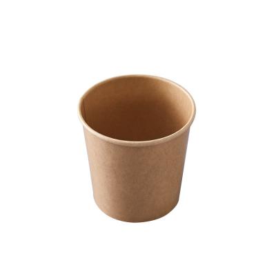 China Food Grade/Waterproof/Oil-proof Customized Customized Hot Cup 100% Logo Soup Eco-biodegradable Disposable Takeaway Container Soup Paper Cup for sale