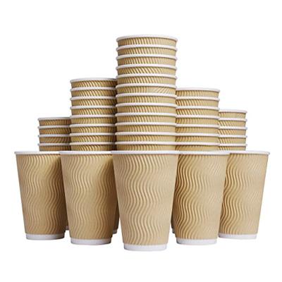 China Biodegradable Disposable Paper Coffee Eco-Friendly Takeaway Paper Tea Cups With Lid Single Double Lid Wall Eco-Friendly Coffee Cup for sale