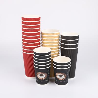 China Biodegradable Disposable Eco Friendly Custom Paper Coffee Cups With Lid Disposable Paper Tea Cup For Hot Drinks for sale