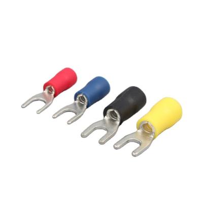 China Wire Connecting Maikasense SV 22-16AWG 16-14AWG 14-12AWG 12-10AWG Tin plated Insulated furcate/Fork/U/Y Type cold press/crimp Spade Terminal for sale