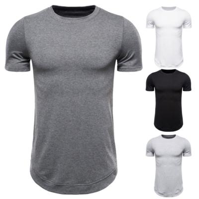 China Newest Customer Fit Original Factory Long Drop Tshits Gym Tshits Gym Tshits Original Factory New Cut Tee for sale