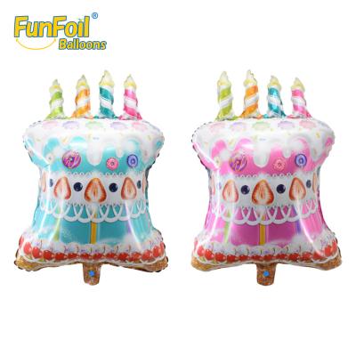 China Party Decoration Funfoil New Arrival 3D globo Printed Cake Foil Helium Balloon Birthday Party Balloon Decorations for sale