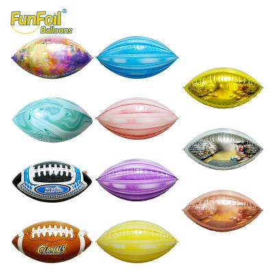 China Best Selling Party Decoration Funfoil 22 Inch Soccer Ball Multi Color Party Decoration Balloons 4D globos balloon for sale