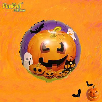 China Festival Decoration Funfoil Halloween Party Helium Cartoon Foil Balloons Decoration Conjunto De Globos De Aluminio De Halloween Set Suppliees for sale