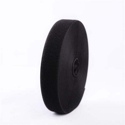 China Durable 1.6cm Hook & Loop Strap 1.6cm 100% Nylon Grade One Webbing Strip 16mm Velcroes Black White In Stock Customized Width Cut Shape for sale