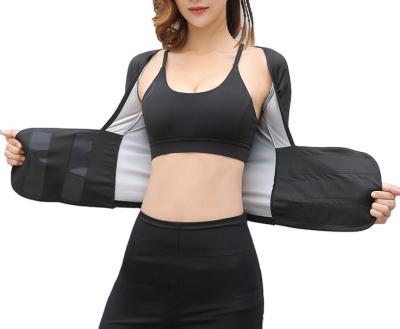 China Viable Women Short Sleeve Hot Sweat Sauna Suit Body Shaper Polymer Workout Slimming Top for sale