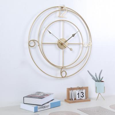 China Multi-Size Popular Style Antique Digital Round Metal Wall Clock Multi-Size Home Office Decorative Wall Clock Large for sale