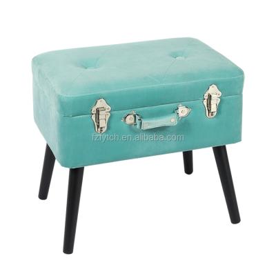 China Adds storage space to any Blue Room Storage Stool Box Hot-selling stool for the Europe market for sale