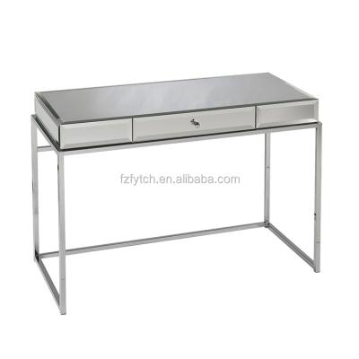 China F62 Edges Mirrored Hallway Console Table Use And Beveled Glass Specific Modern Appearance Modern Mirrored Console Table for sale