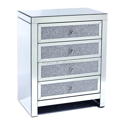 China Salon Cabinet FYTCH Fashion Diamond Mirrored Crystal Cabinet Sparkling for sale