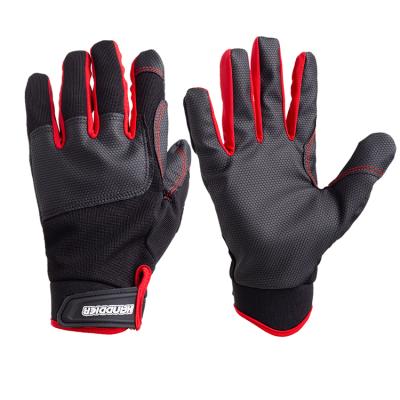 China High Performance Abrasion Resistant Synthetic Leather Construction Work Gloves Mechanic Gloves for sale