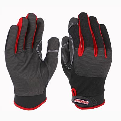 China Abrasion Resistant Polyester Heavy Duty Washable Mechanic General Purpose Automotive Working Gloves for sale