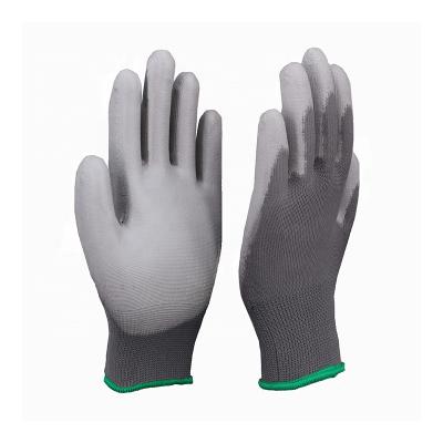 China Wholesale Lightweight PU Palm Coated Work Safety Gloves Construction Industry Gloves for sale