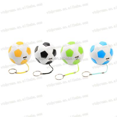 China ABS palstic football shape power bank for all smartphone 2600mah powerbank for sale