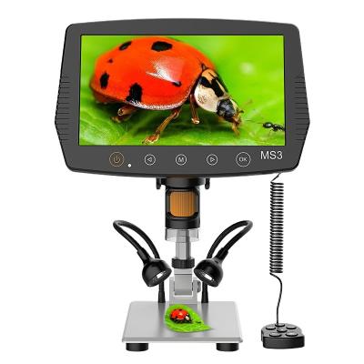 China Hospital Education Lab Hot Sale New 9 Inch LCD Display Microscope With VGA Digital Microscope Camera For PCB Inspection for sale