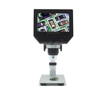 China Factory wholesale hospital education lab portable 8 led digital microscope 4.3 inch digital microscope with metal stand for to explore the micro world for sale