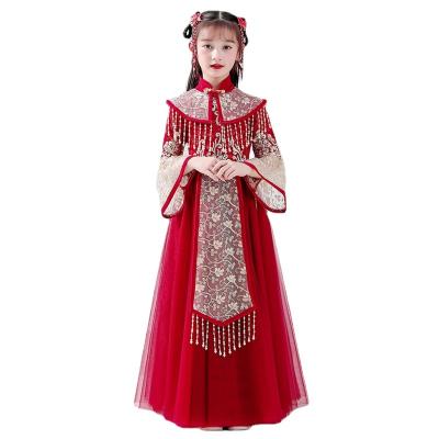 China high quality children Tang Costume Anti-wrinkle Girl Hanfu Chinese Style Ancient Chinese Style Super Fairy Dress for sale