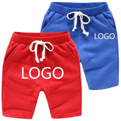 China 2022 Summer Children's Casual Pants Girl 100% Anti-wrinkle Custom Logo Thin Cotton Kids Shorts Baby Boy Shorts for sale