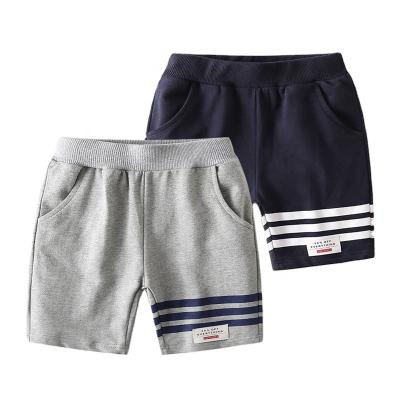 China 2022 new Anti-wrinkle boys summer sports children's bar striped five point pants kids middle pants for sale