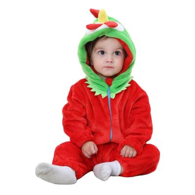 China 100% Polyester Kids Pajamas Long Sleeve Onesie Baby Animal Costume Romper For Winter Autumn Jumpsuit New Born Baby Boy Girl Clothes for sale