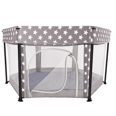 China Amazon Playard Safe Portable Indoor Outdoor Playard For Babies & Hexagon Kid-Sturdy Playpen With Cushioning For Safety for sale