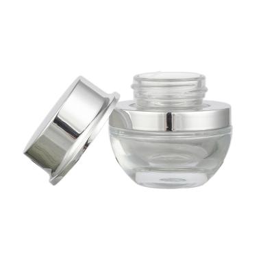 China Berlin Packaging Thick Base Glass Cosmetic Cream Jar High Quality Customized Capacity Round Glass Cream Jar for sale