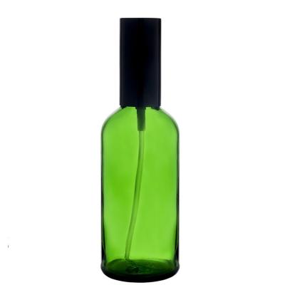 China Berlin Packaging 30ml High Quality Custom Made Boston Glass Cosmetic Green Blue Competitive Price Round Bottle With Lotion Pump for sale