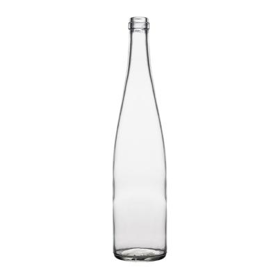 China Clear Empty Berlin Wine Glass Bottle Packaging Glass Champagne Bottles Burgundy 500ml 750ml Beverage Burgundy for sale