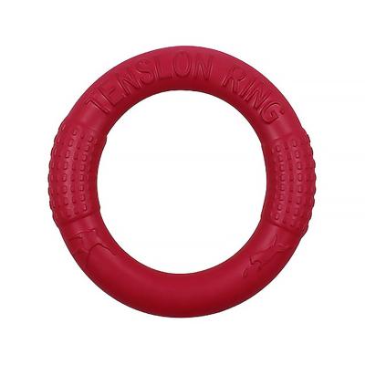 China Sustainable Pet Flying Discs Ring EVA Dog Training Ring Resistant Chew Toy Interactive Products Bite Resistant Chewing Teeth Cleaning Toy for sale