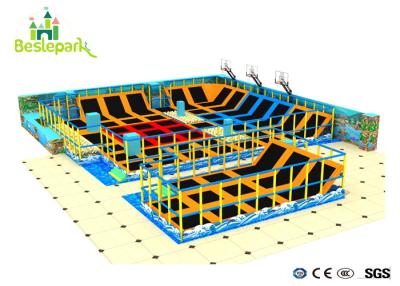 China Foam Pit Adult Trampoline Park , Childrens Indoor Trampoline Custom Made Design for sale