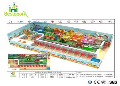 Chine Terrain de jeu mou d'intérieur d'enfants/enfants en bas âge 1680 * 1000 * 350cm antistatiques à vendre