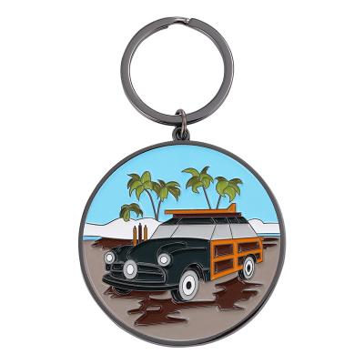 China XinLai's Unique Advantages of Promotional Gift Souvenir Personalized Cheap Custom FOB Key Enamel Logo Promotional Metal Key Ring Key Ring Holder 3D for sale