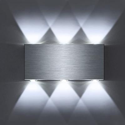 China Modern LED Wall Light Silvery Modern Wall Decoration Indoor Lighting Lighting For Villa Home Hotel for sale