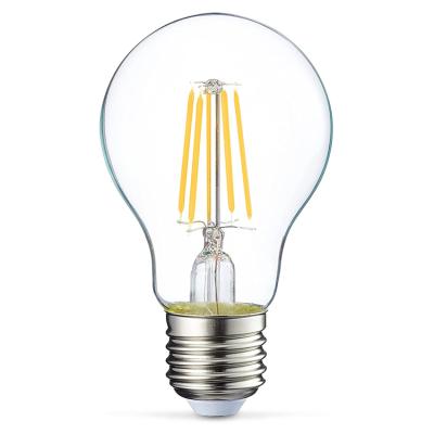 China new erp edson vintage colorful light bulb a70 filament bulb 1800k residential led eco friendly led filament bulb 8W for sale