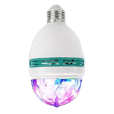 China Theme park hot sale E27 led small disco magic ball 3w bulb rotating disco ball lamp light projector for sale