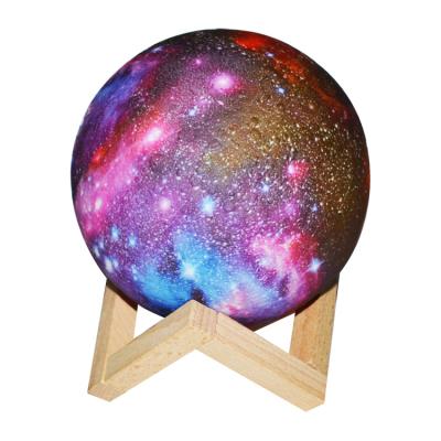 China 16 Colors 15CM Hydrographics Transfer Printing Galaxy Night Light 16colors Recharging With USB Touch And Remote Control for sale