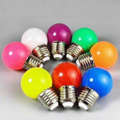 China Best Case Commercial Use Color Led Bulb And Colored LED Polycarbonate G45 Golf Ball Lamps Led Decorative Bulb for sale