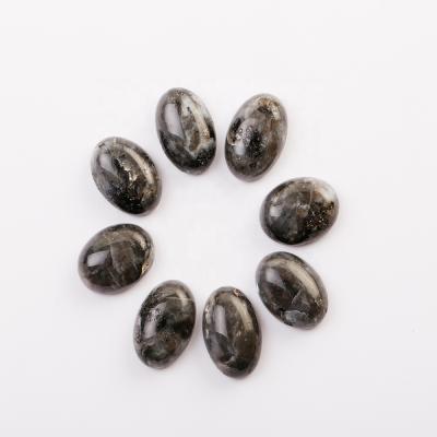 China Jewelry Using Charms 13*18mm Natural Labradorite Stone Beads Oval Flat Back CABCABOCHON Stone For Jewelry Accessories Making Necklace Pendant for sale