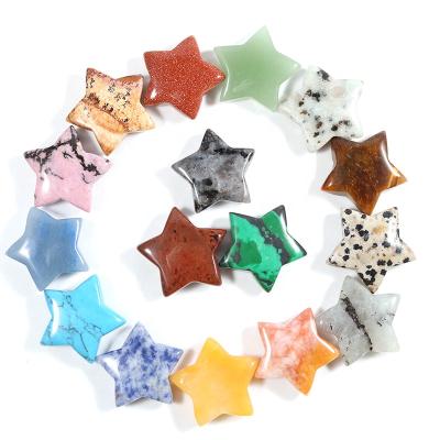 China Europe Charm 25mm Stone Star Gemstone Hand Cut New Natural Star Healing Reiki Crystals For Home Decoration Gift for sale