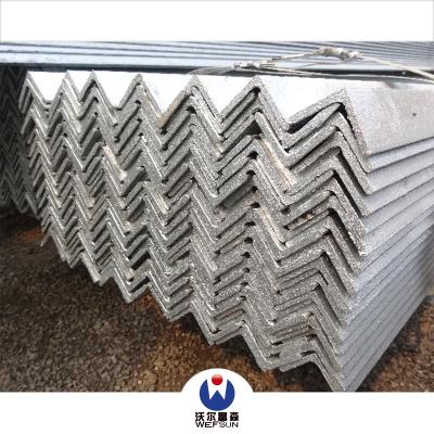 China Building Construction Factory Hot Sales High Pressure Galvanized Equal Angle Steel Bar for sale