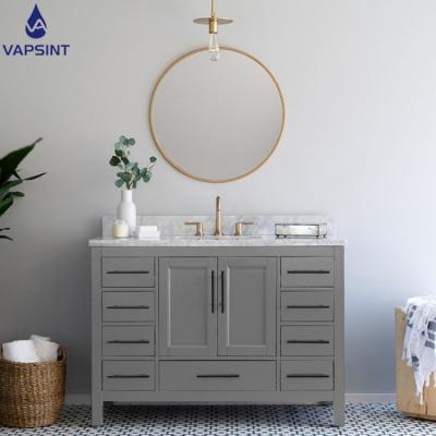 China Environmental Friendly Chinese Luxury Bathroom Vanity Wholesle Antique Furniture Solid Wood for sale