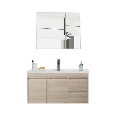 China Hot Sale Environmental Friendly Melamine Modern Vanity Bathroom Cabinet for sale