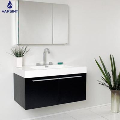 China Foshan Factory Modern Melamine Wall Mounted Mirror Bathroom Vanity for sale