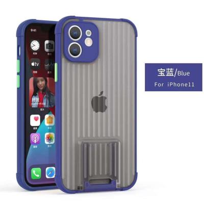 China Anti-fall for iphone 12 new design hidden bracket phone case luggage case for iphone 12 pro max for sale